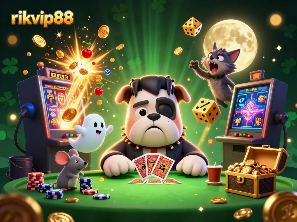 Experience exciting gameplay with rikvip88 at a fantastical casino with vibrant characters and thrilling elements.