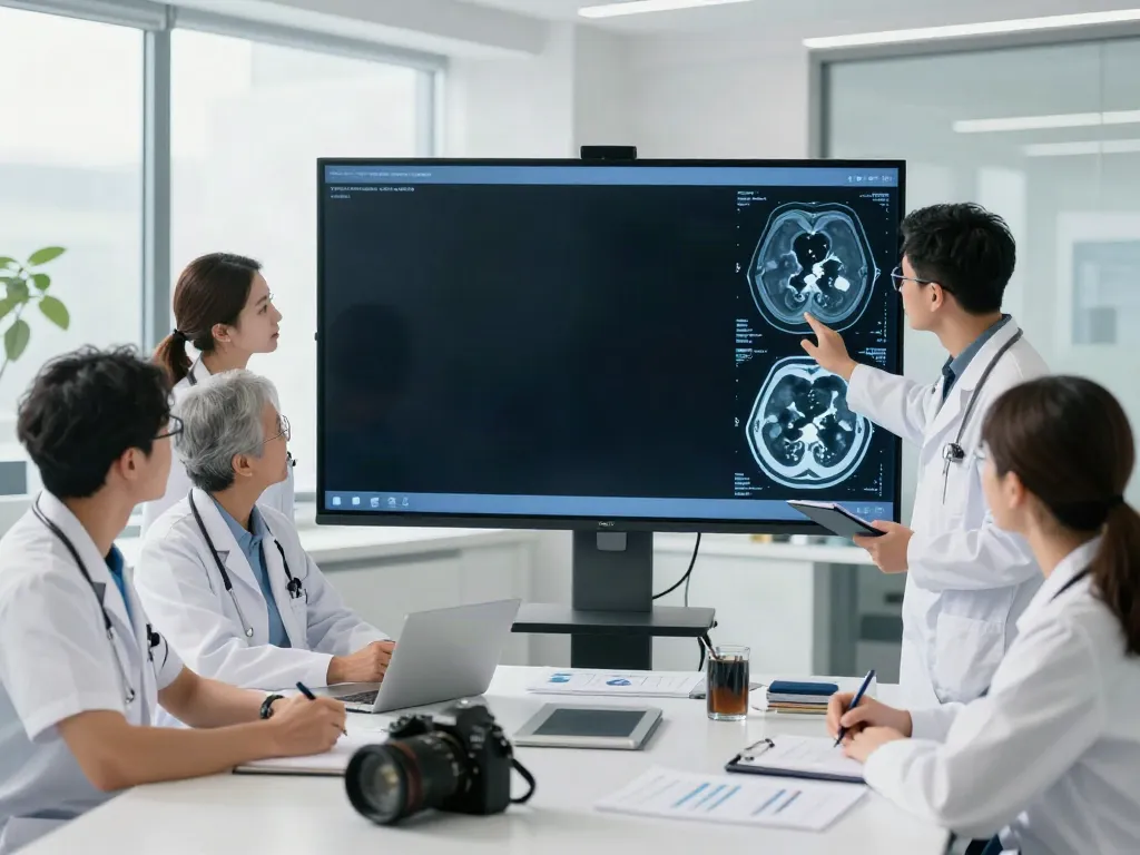ROKOK88 login educational environment showcasing CT, X-ray, and MRI discussions among medical professionals.