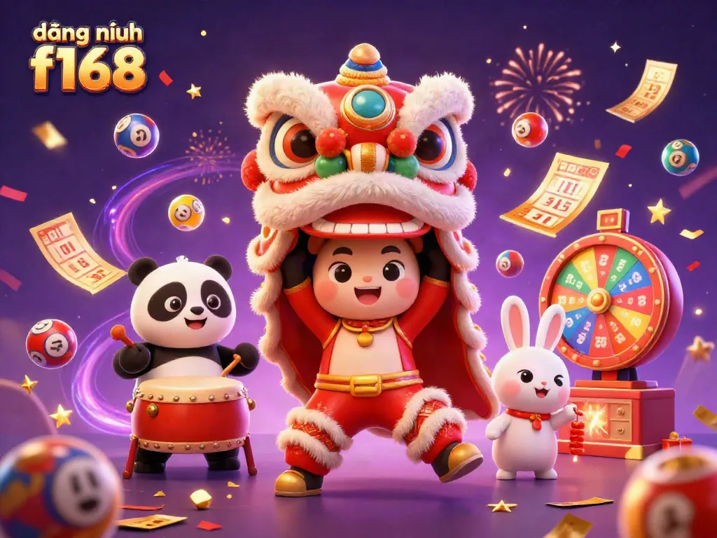 Engage in exciting lottery gaming at đăng nhập f168 with colorful scenes and dynamic elements.