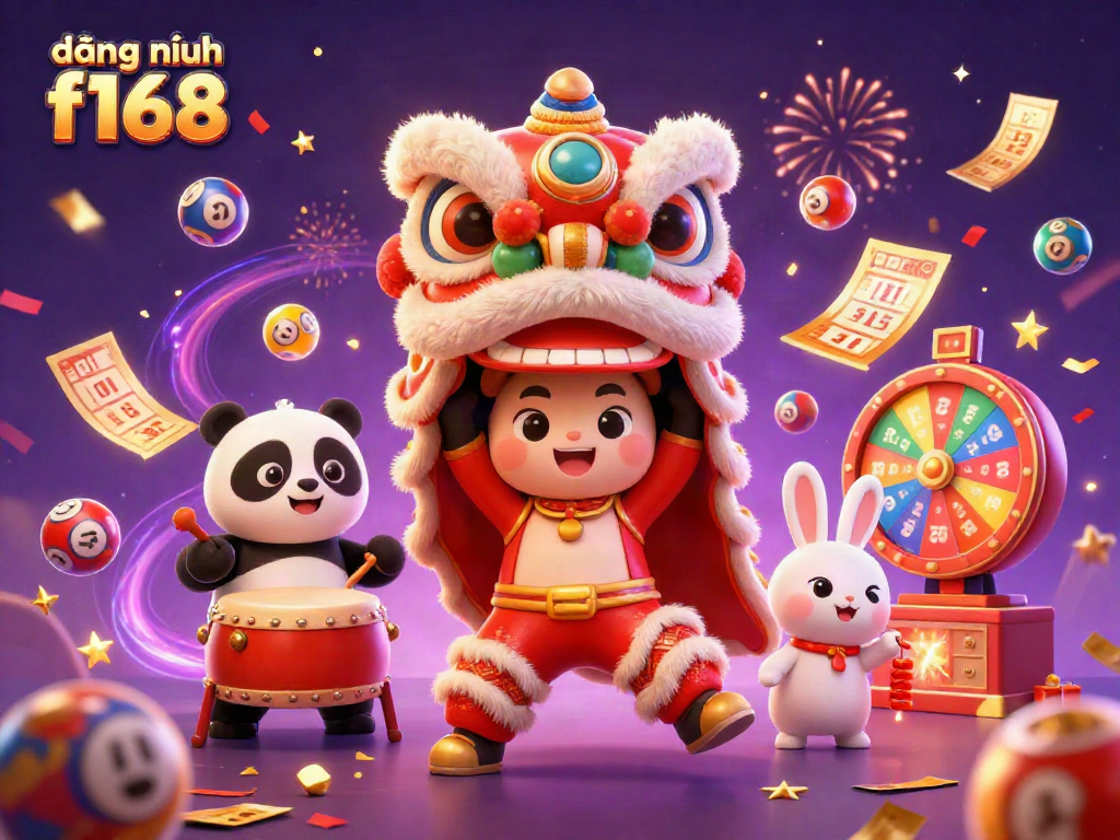 Engage in exciting lottery gaming at đăng nhập f168 with colorful scenes and dynamic elements.